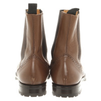 Pollini Ankle boots Leather in Brown