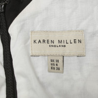 Karen Millen Kleid in Schwarz/Weiß