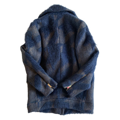 Stella McCartney Jacke/Mantel aus Wolle in Blau