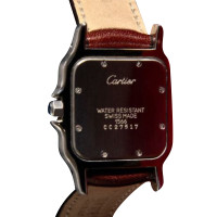 Cartier Santos Leather in Bordeaux