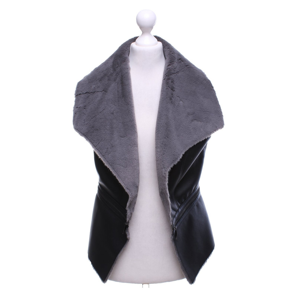 Laurèl Gilet en gris / noir