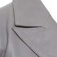 Armani Collezioni Leatherjacke in grey