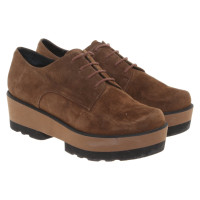 Paloma Barcelo Chaussures à lacets en Daim en Ocre