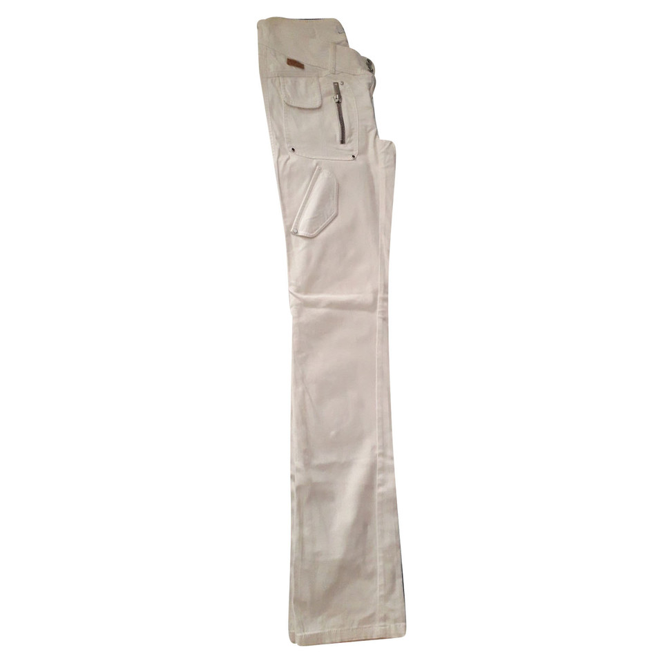 Moschino Love Hose aus Jeansstoff in Weiß