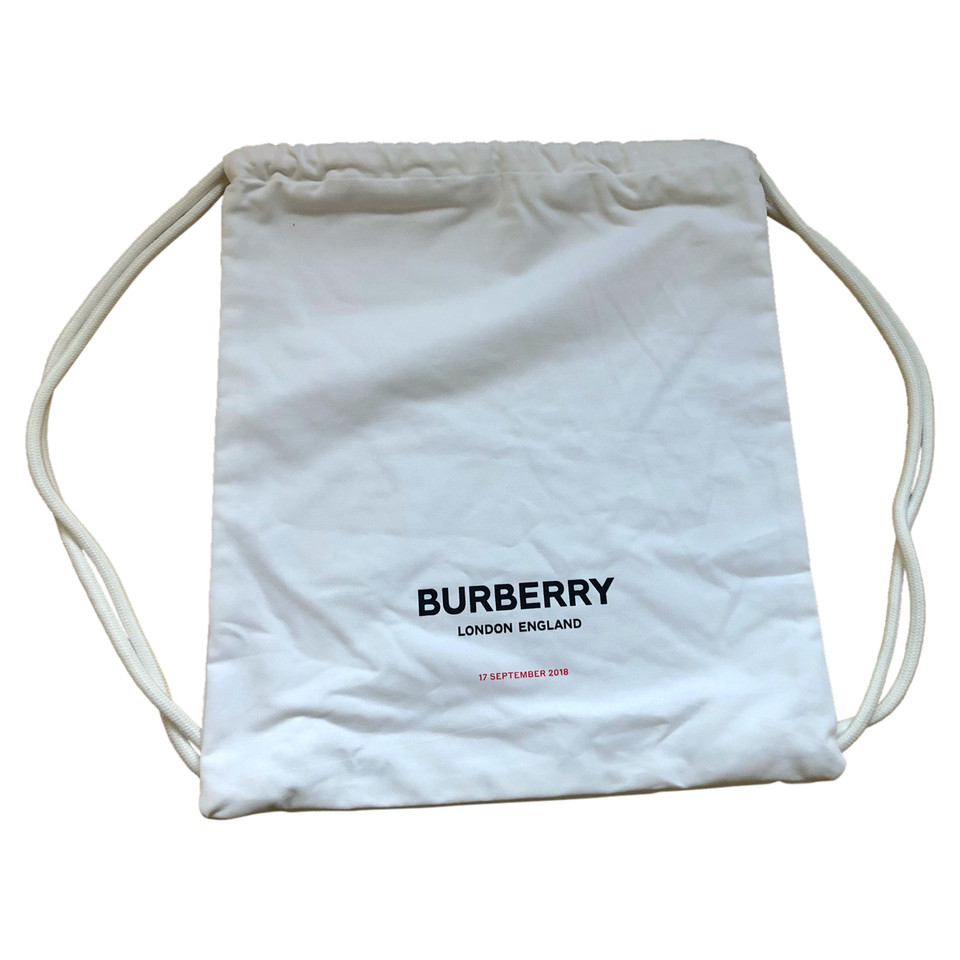Burberry Sac à dos en Coton en Blanc