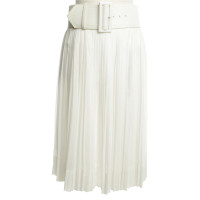 Céline Pleated skirt in white