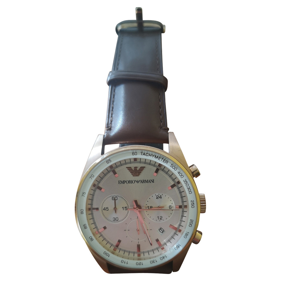 Emporio Armani Armbanduhr aus Leder