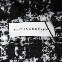 Faith Connexion Jupe en noir et blanc