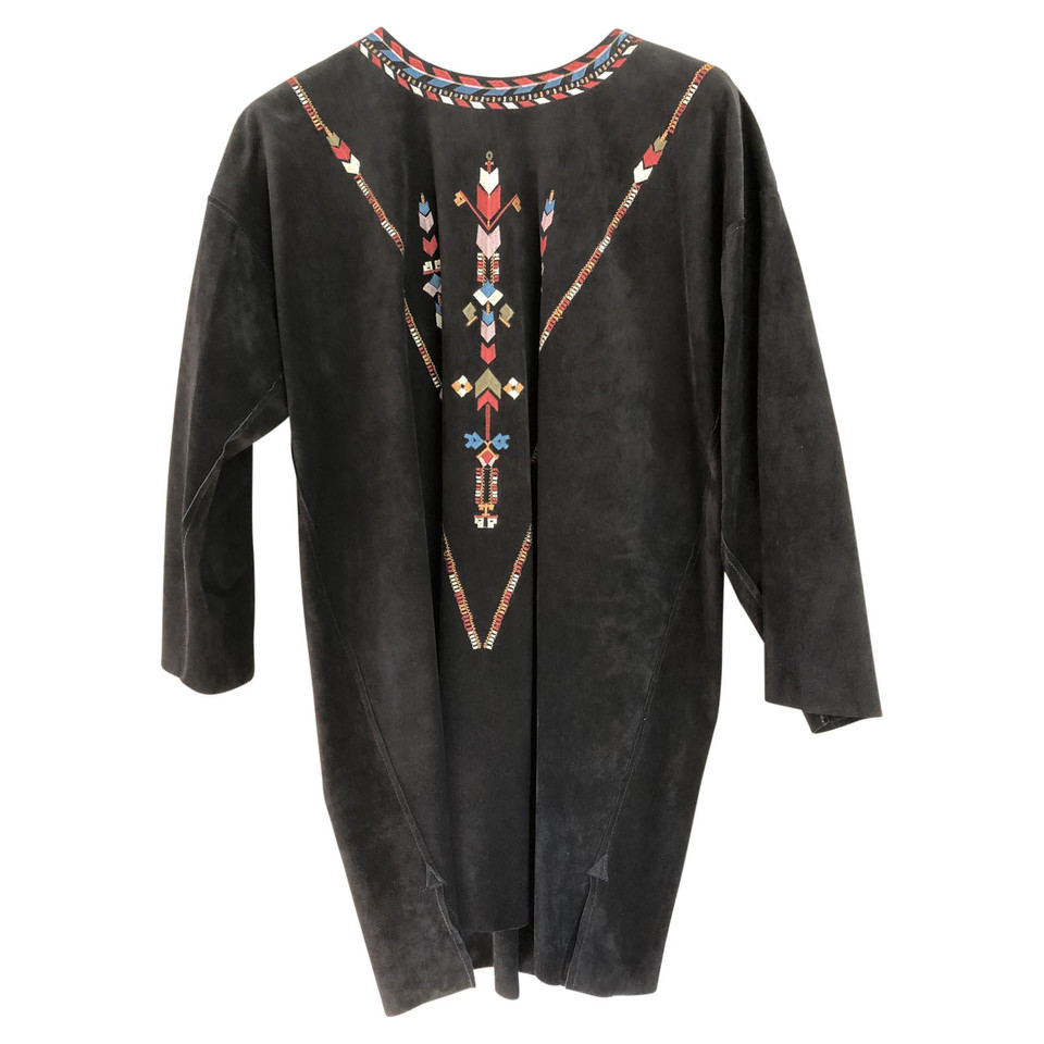 Isabel Marant Kleid aus Wildleder in Schwarz