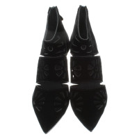 Viktor & Rolf Samtwedges with Cut-Outs