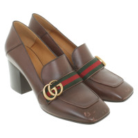 Gucci Pumps/Peeptoes Leather in Brown