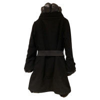 Moncler Giacca/Cappotto in Lana in Nero