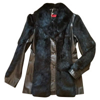 Hugo Boss Leather jacket with fur