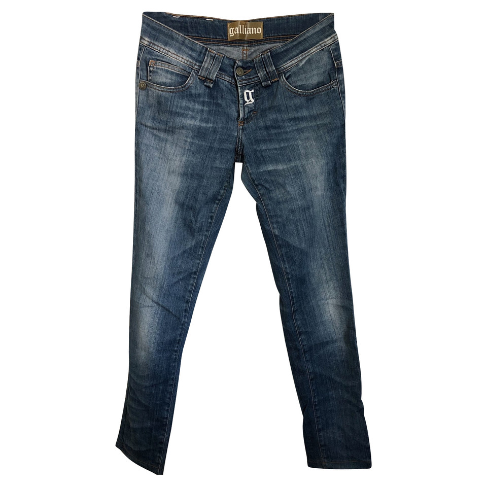 John Galliano Jeans im Used-Look