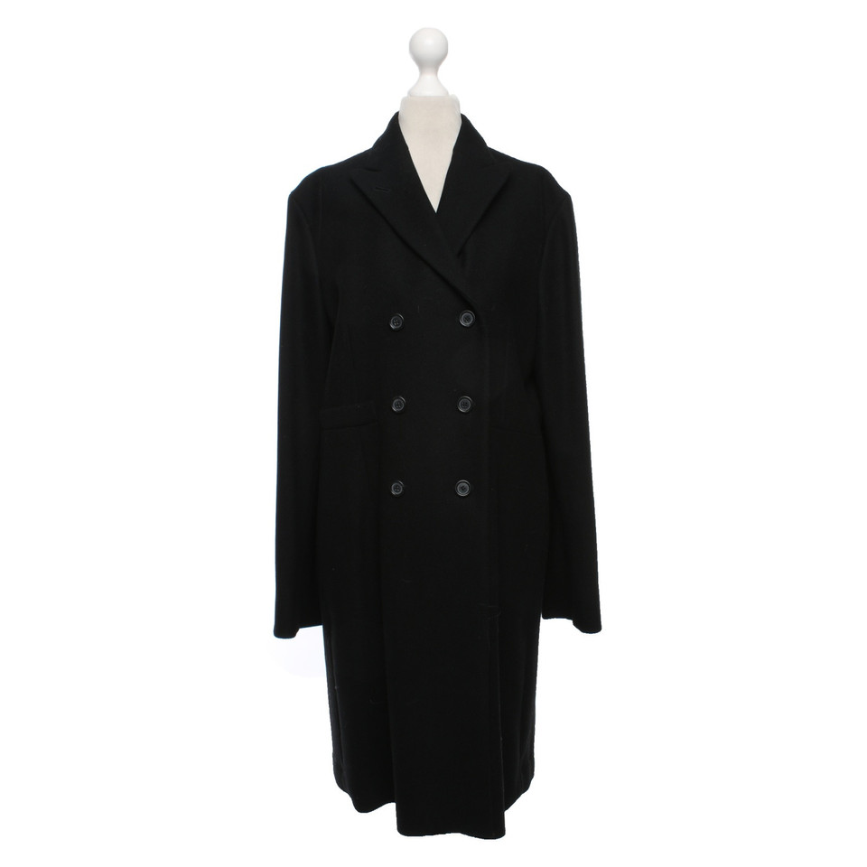 Dries Van Noten Veste/Manteau en Laine en Noir