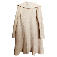 Isabel Marant Cappotto in maglia waffle color crema