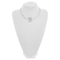 Baccarat Ketting Zilver in Wit