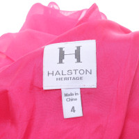 Halston Heritage zijden jurk in roze