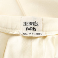 Hermès Anzug aus Wolle in Creme