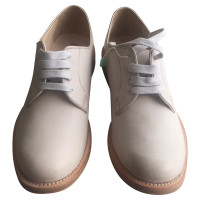Brunello Cucinelli Lace-up shoe in White leather