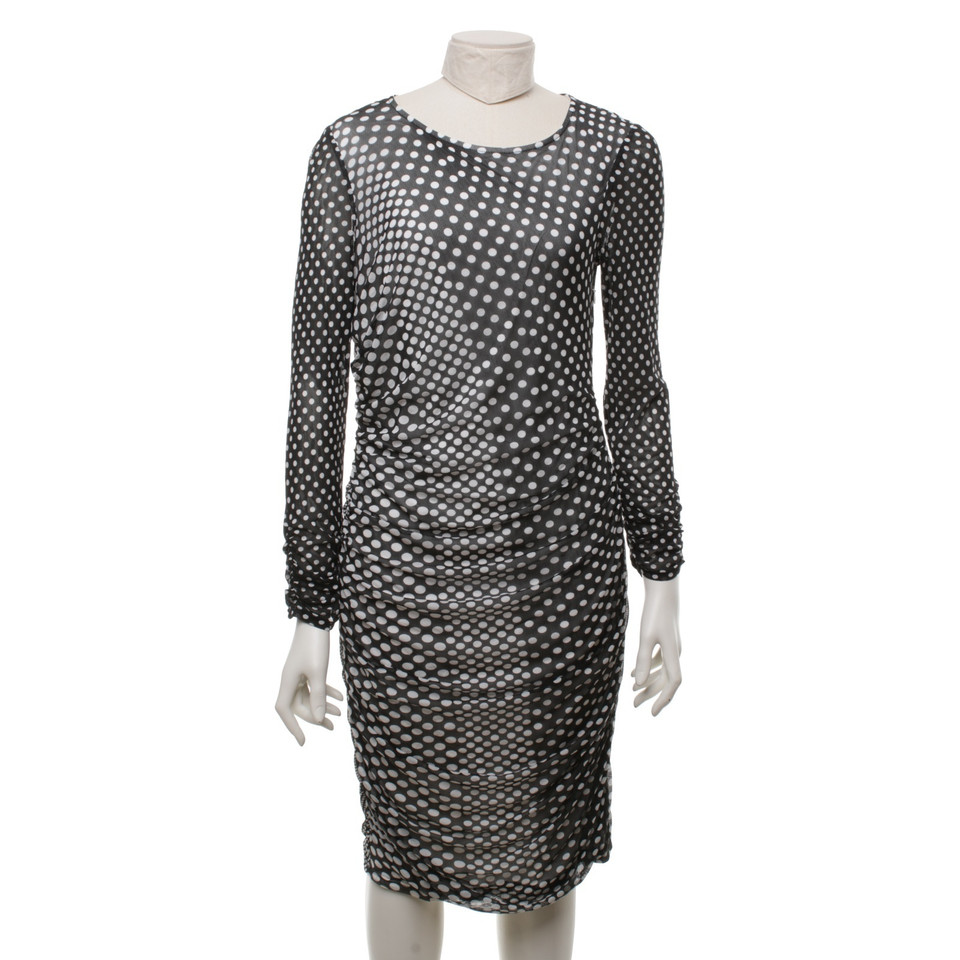 Marc Cain Silk dress with dots pattern