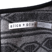 Alice + Olivia Robe en maille avec motif