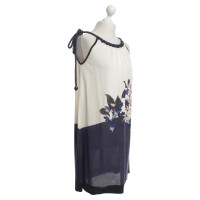Kenzo Kleid mit Blumenmuster in Creme
