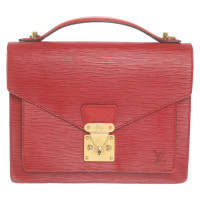 Louis Vuitton Monceau Leer in Rood