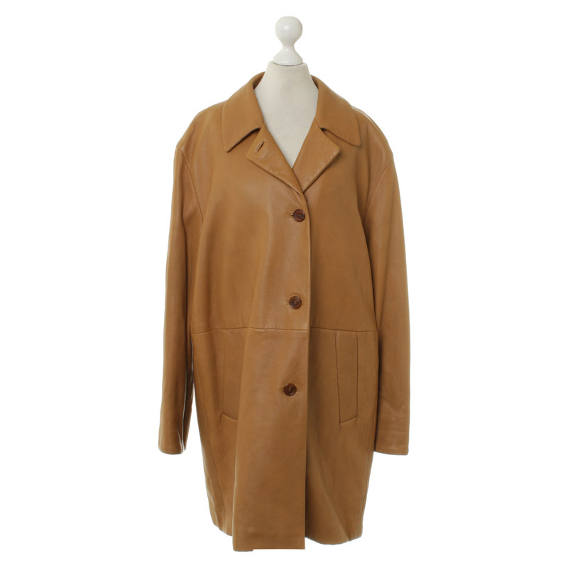 Strenesse Leather coat cognac