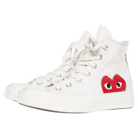 Comme Des Garçons Play Sneakers Canvas in Wit