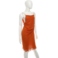 Patrizia Pepe zijden jurk in oranje