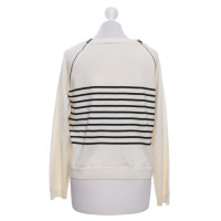 Moschino Cheap And Chic Pull rayé en noir / blanc