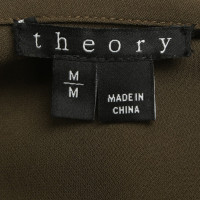 Theory Zijden blouse in Olive