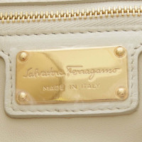 Salvatore Ferragamo Handtasche aus Leinen/Leder