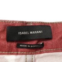 Isabel Marant Shorts 'Kimmy' in red and cream