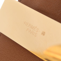Hermès Collier de Chien Armband aus Leder in Creme