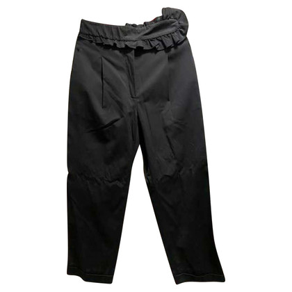 Carven Paire de Pantalon en Coton en Noir
