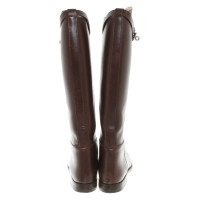 Hermès Brown leather boots