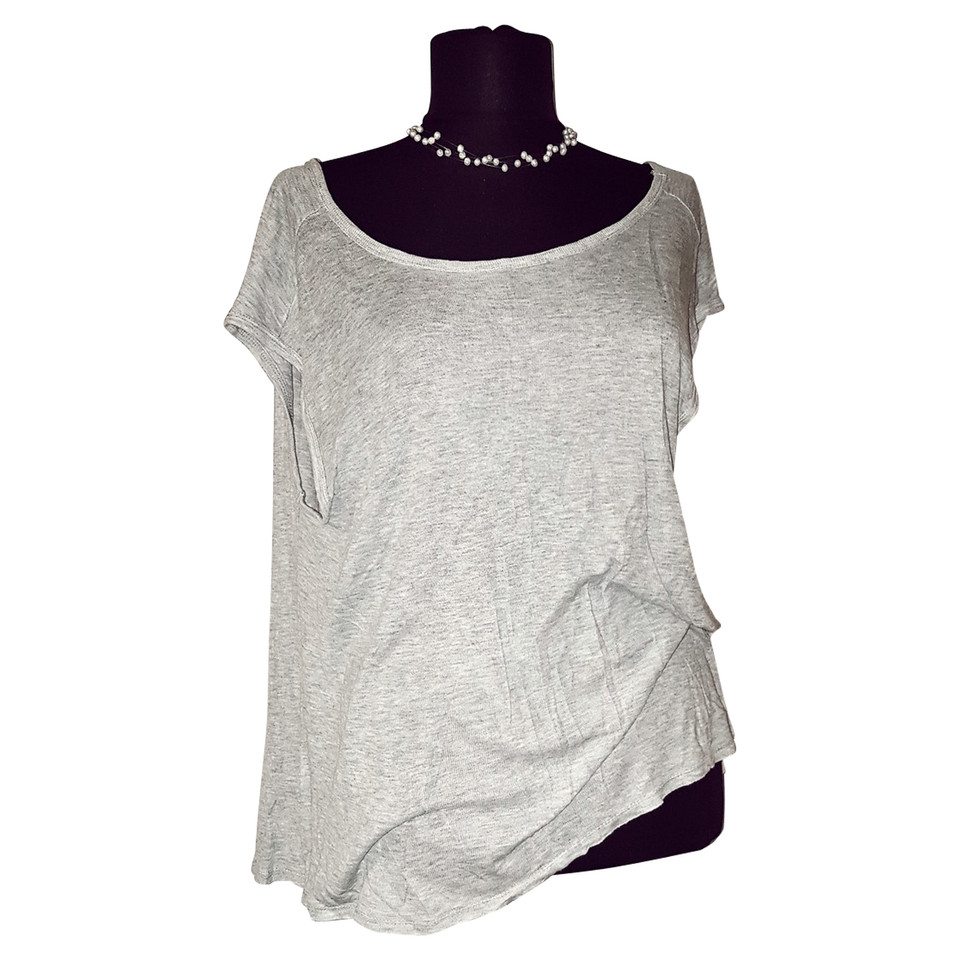 T By Alexander Wang Top Jersey in Grey