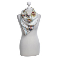 Thomas Rath Silk scarf with motif print