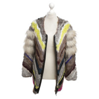 Rich & Royal Fur jacket in Multicolor