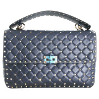 Valentino Garavani Rockstud Spike aus Leder in Blau