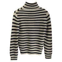 Iro Roll collar sweater with stripes