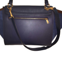 Céline Trapeze Bag in Pelle in Blu