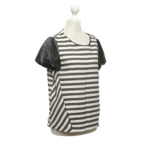 Maje top with a striped pattern