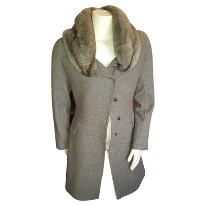 Ermanno Scervino Outerwear in Gray Wool