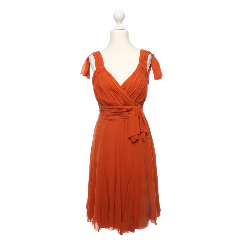 Karen Millen Dress Silk in Orange