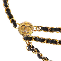 Chanel Gürtel aus Leder in Gold
