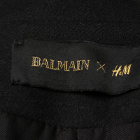 Balmain X H&M Jacke/Mantel in Schwarz