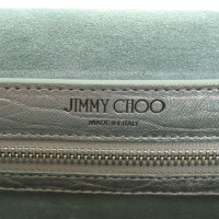 Jimmy Choo Umhängetasche aus Leder in Silbern